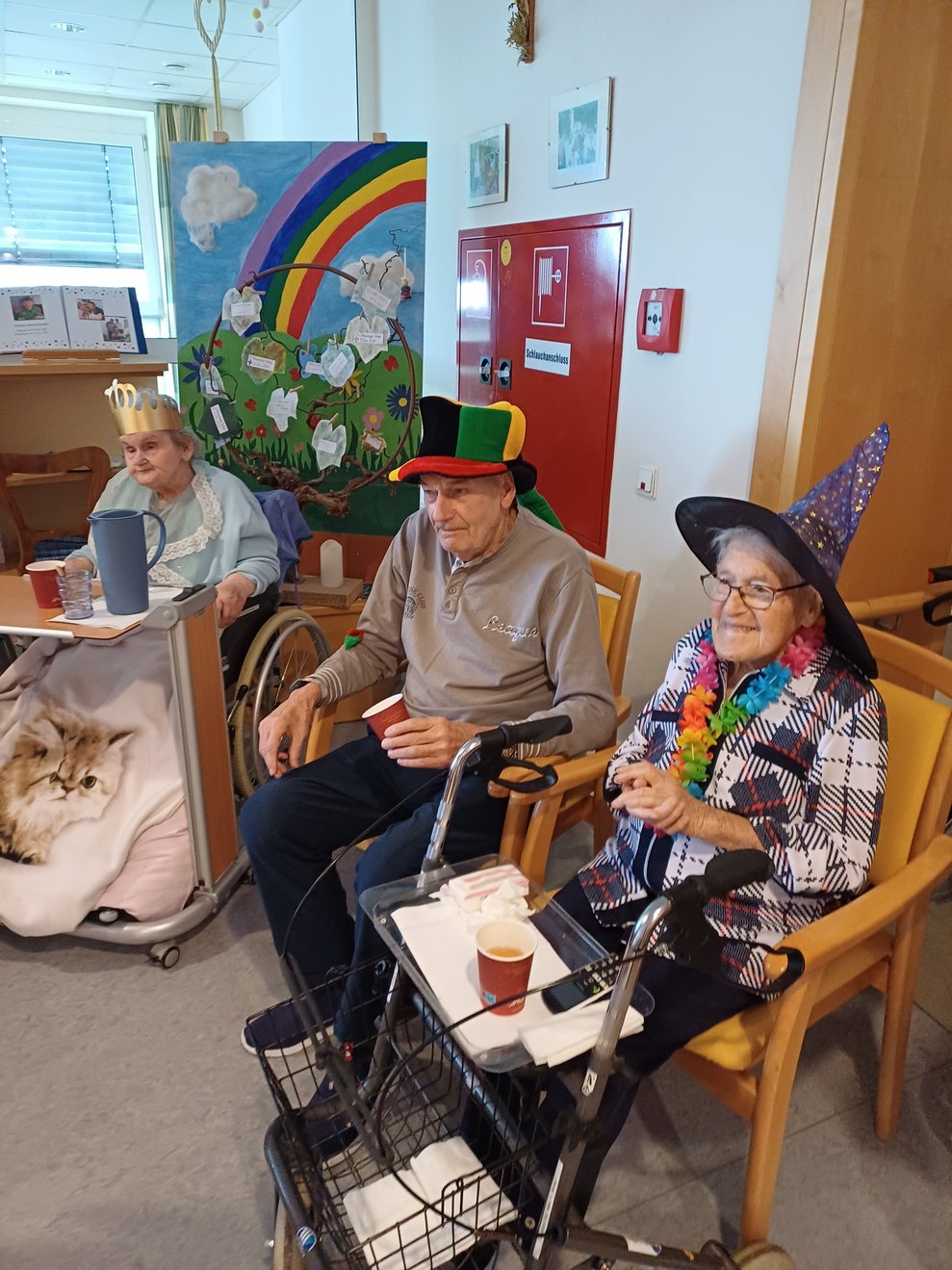 verkleidete Bewohner