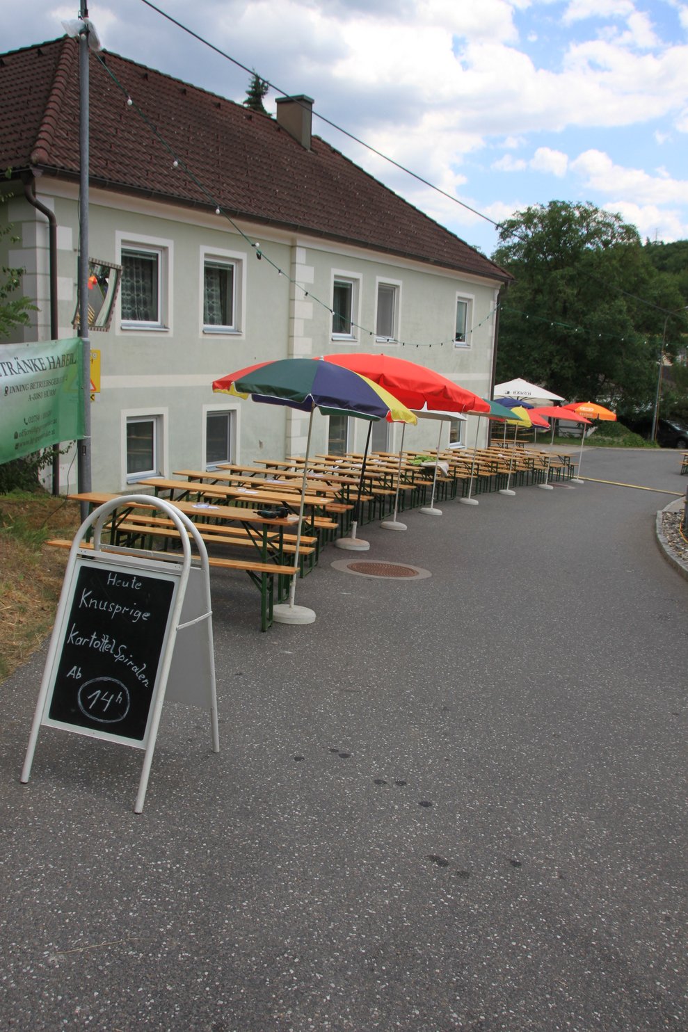 Bänke in der Kellergasse